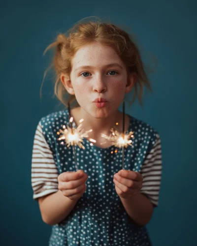Little Girl Playing