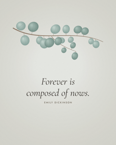 Emily Dickinson Forever Is Composed of Nows