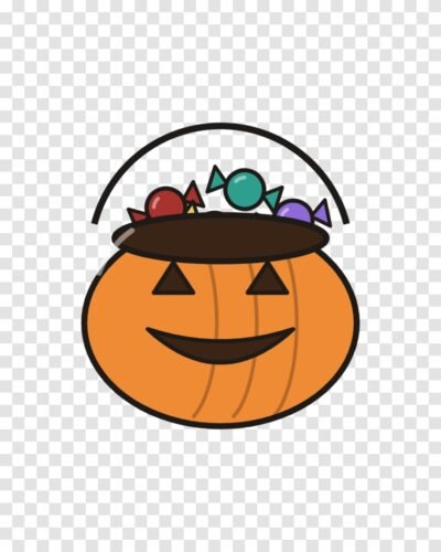 Halloween Candy Bucket Clipart PNG