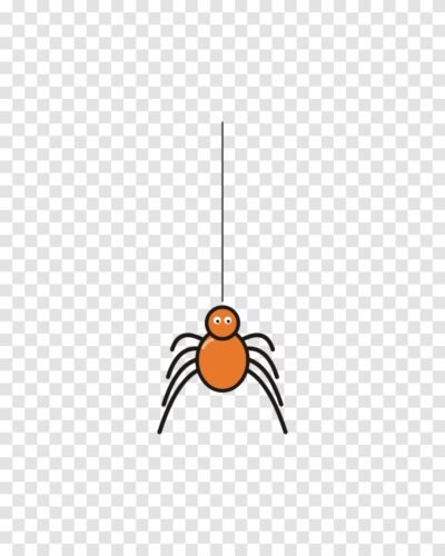 Hanging Spider Clipart PNG