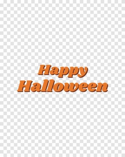 Happy Halloween Lettering PNG