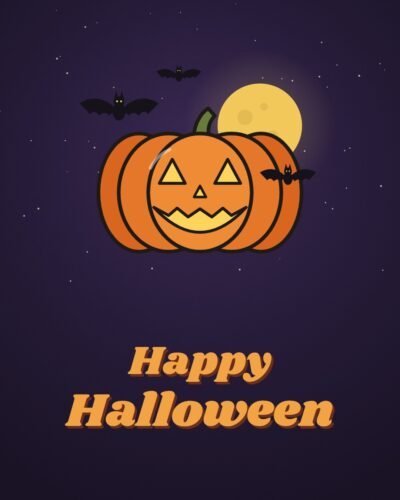Happy Halloween Jack-o’-Lantern Card