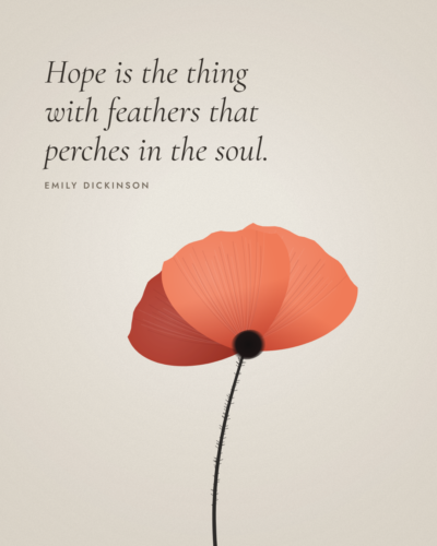 Emily Dickinson Hope Is the Thing With Feathers