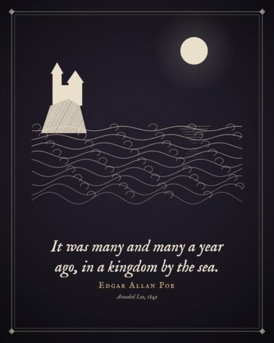 In a Kingdom by the Sea: Edgar Allan Poe Quote