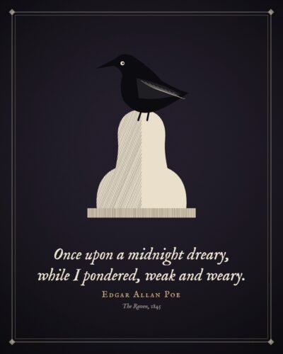 Once Upon a Midnight Dreary: Edgar Allan Poe Quote