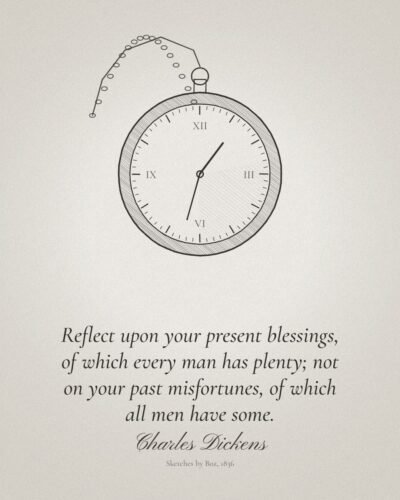 Reflect Upon Your Present Blessings: Charles Dickens Quote