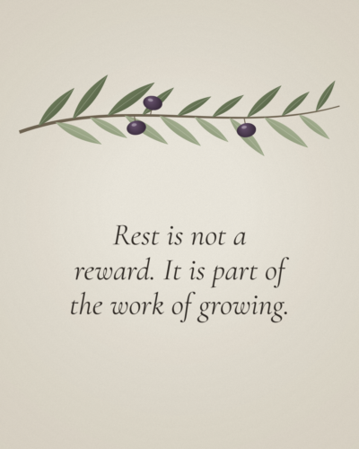 Rest Is Not a Reward Quote Card