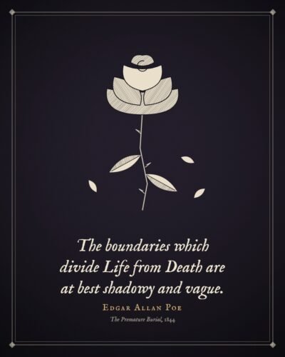 The Boundaries Which Divide Life From Death: Edgar Allan Poe Quote