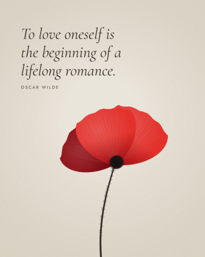 Oscar Wilde Self Love Quote Card